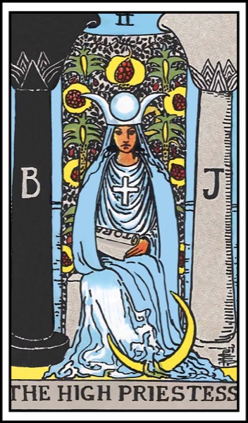 Die Hohepriesterin (II) — Rider-Waite-Smith Tarot